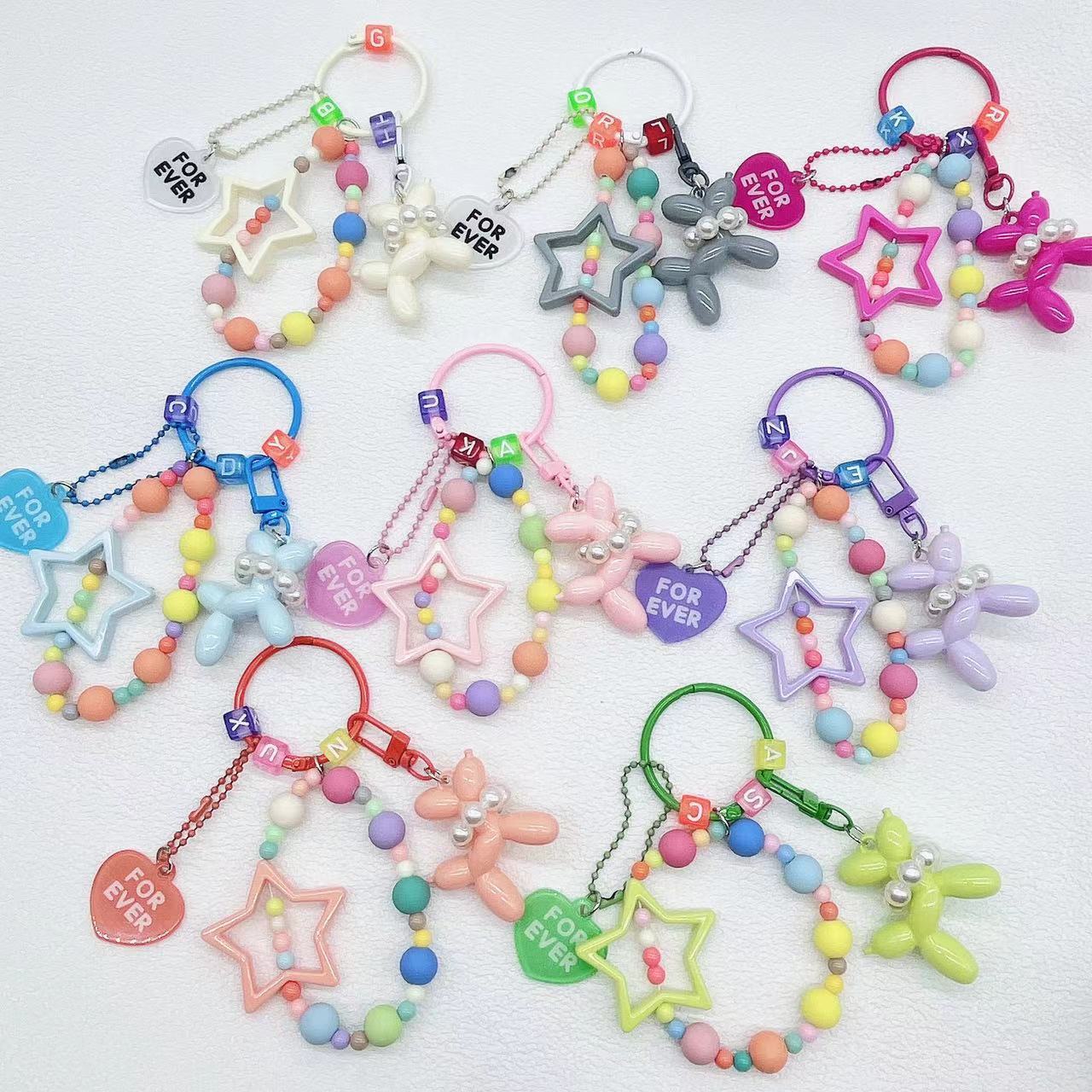 Farbige Themen Charm Schlüsselanhänger Brehn