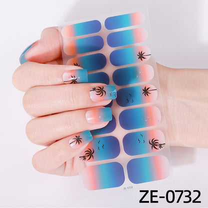 Künstlerische Nagelkunst-Wickel