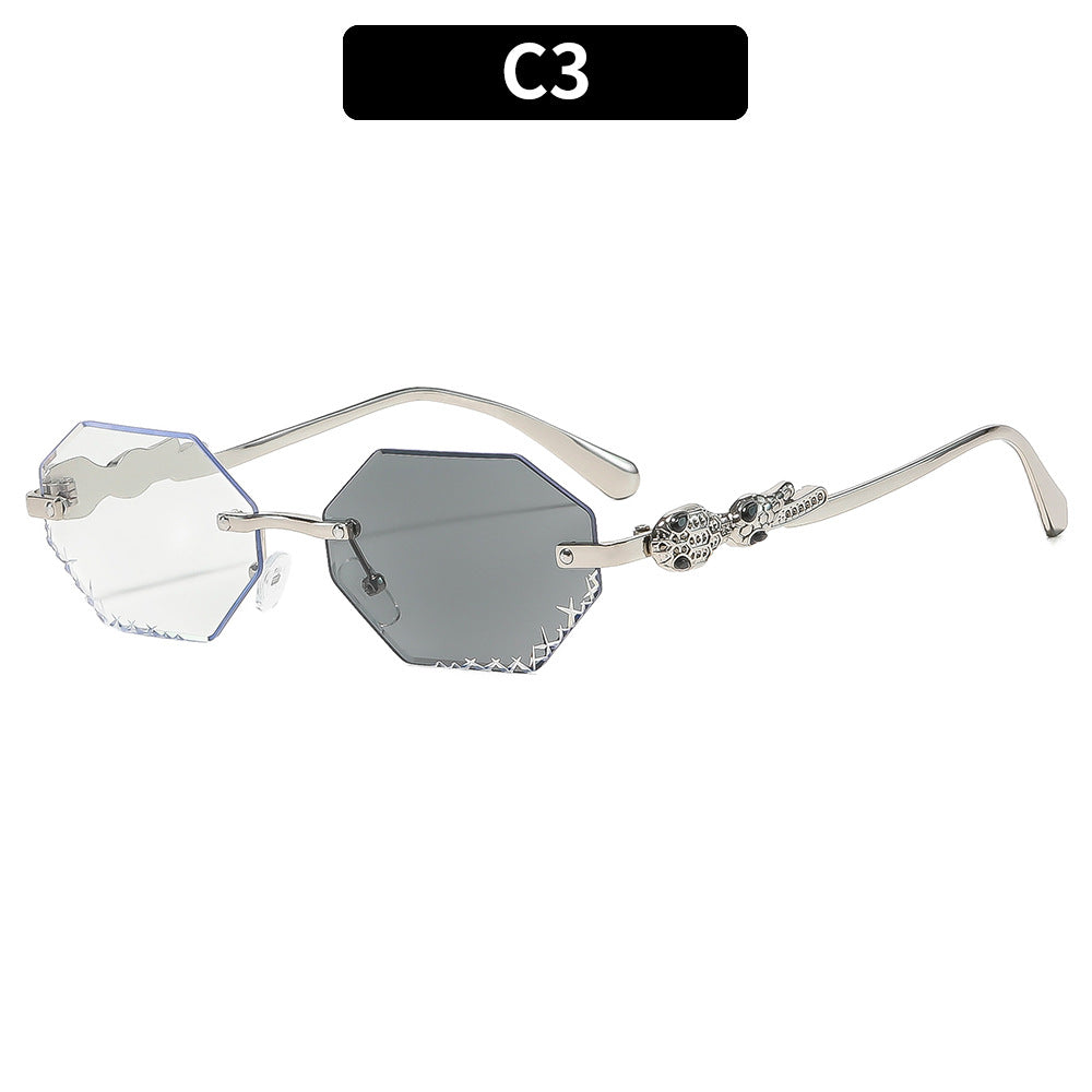 Künstlerische Winkelsonnenbrille