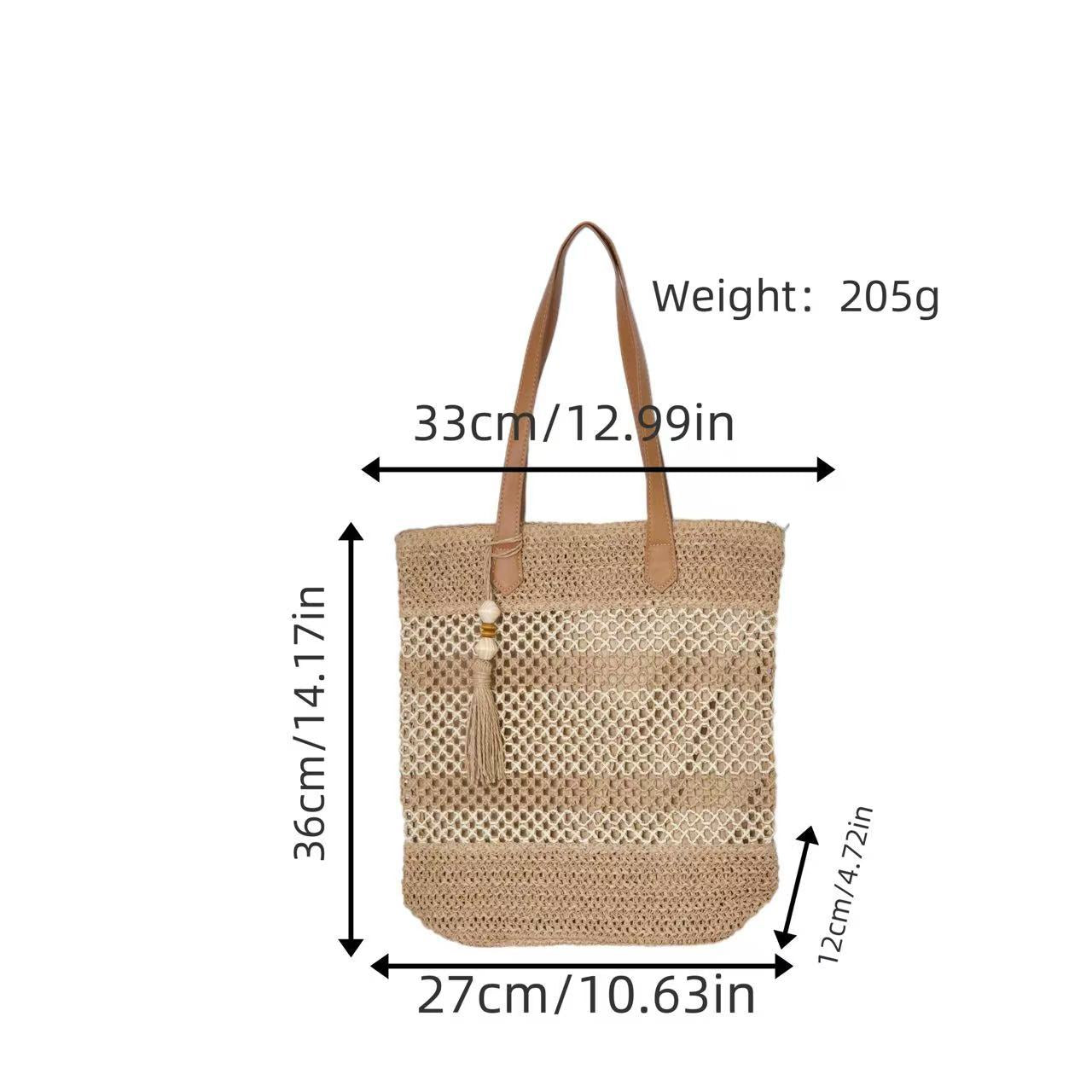Handgefertigte Netz-Strandtasche Brehn