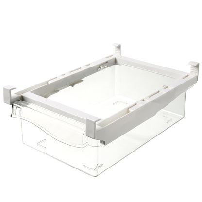 Transparenter Kühlschrank-Ei-Schubladen-Organizer mit herausziehbarer Klappe und stapelbarem Design