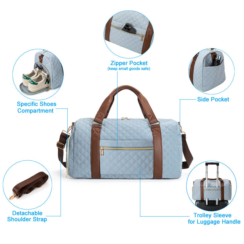 Quilted Weekender Bag Brehn