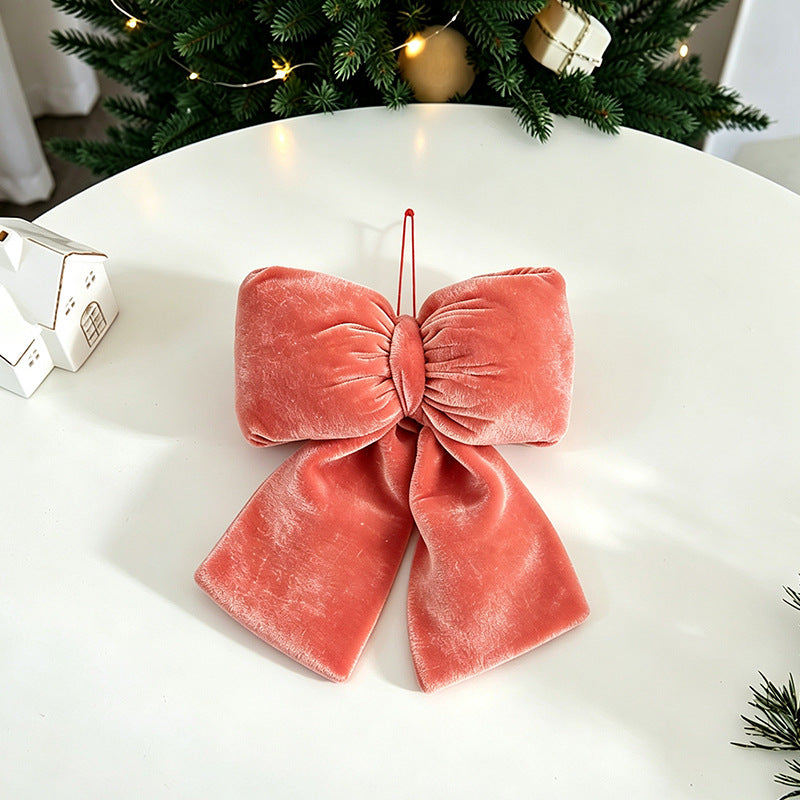 Dekorative Plaid Stoff Schleifen Ornament
