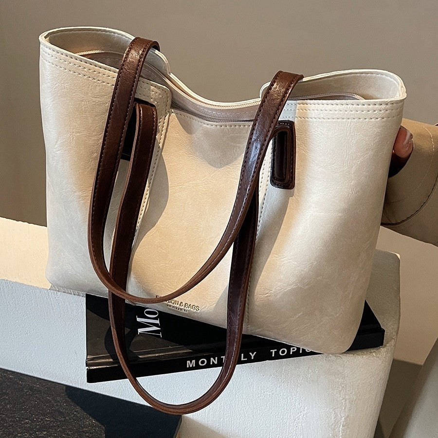 Klassische Leder Tragetasche Brehn