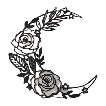 Floral Moon Wandkunst