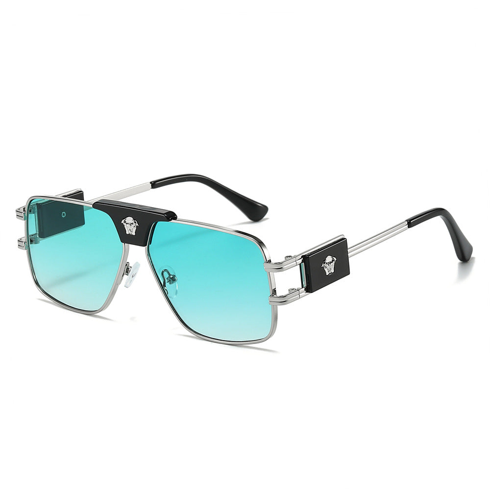 Damen stilvolle Sonnenbrille mit modernem, quadratischem Rahmen Brehn