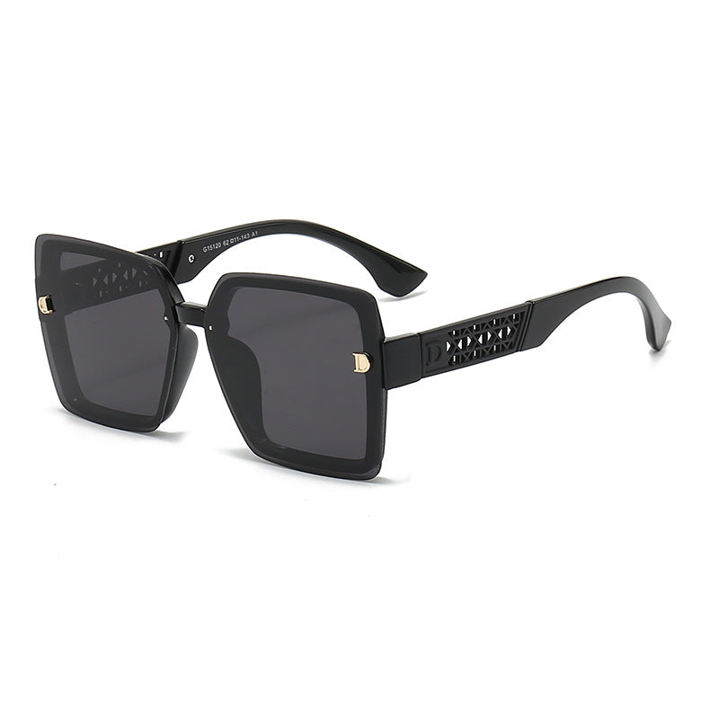 Damen modische quadratische Sonnenbrille mit robustem Rahmen und UV-Schutz Brehn