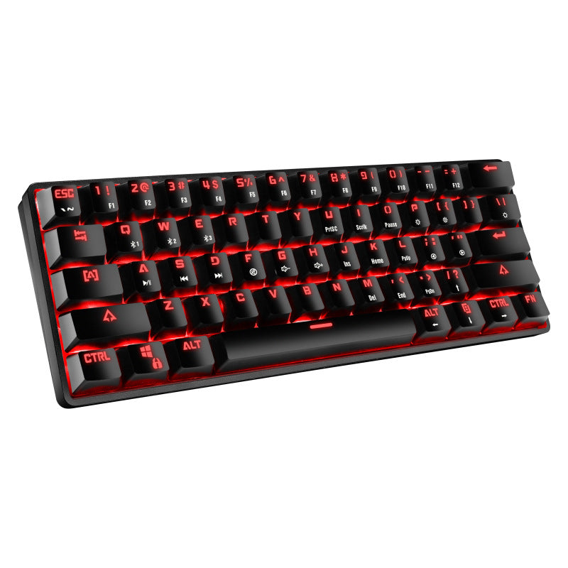 Kompakte mechanische Gaming-Tastatur mit hintergrundbeleuchteten Tasten Brehn