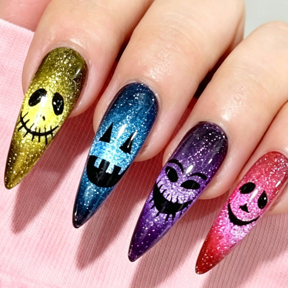 Halloween-Themen Glitter Nagelkunst Tipps Brehn