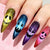 Halloween-Themen Glitter Nagelkunst Tipps Brehn
