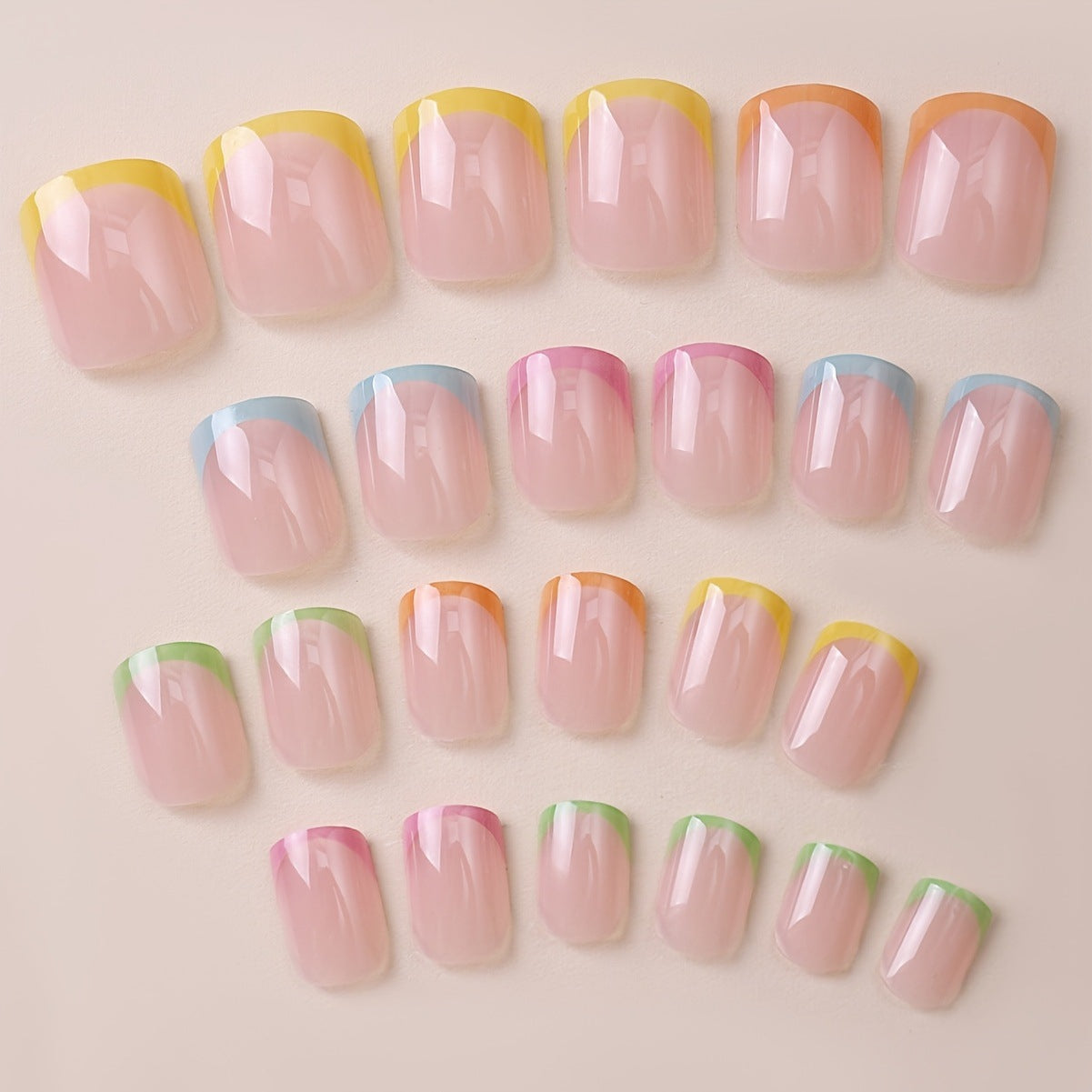 Künstlerisches French Tip Nagel-Wrap-Set Brehn