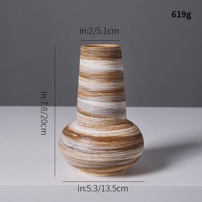 Künstlerische Spiraldesign Keramikvase Brehn