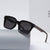 Damen stilvolle quadratische Sonnenbrille mit robustem Rahmen Brehn
