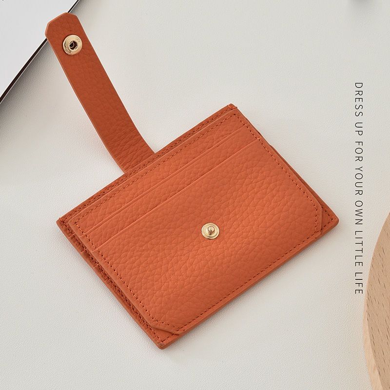 Texturierter Leder-Kartenhalter Brehn
