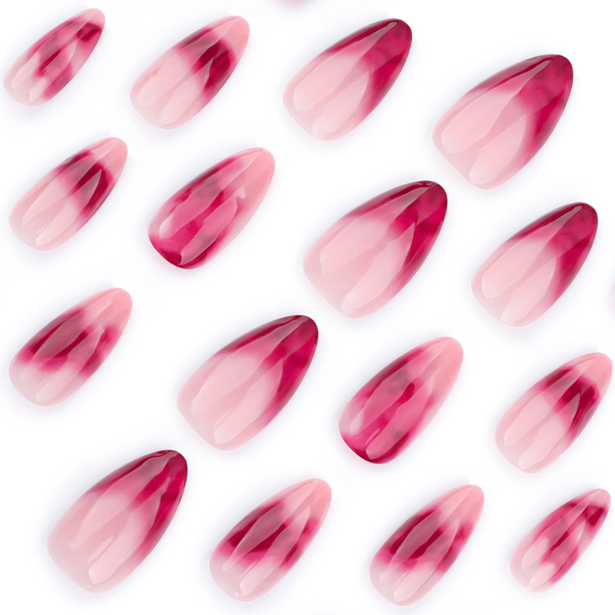 Kunstvolle Stiletto-Nägel mit glamourösem Farbverlauf Brehn