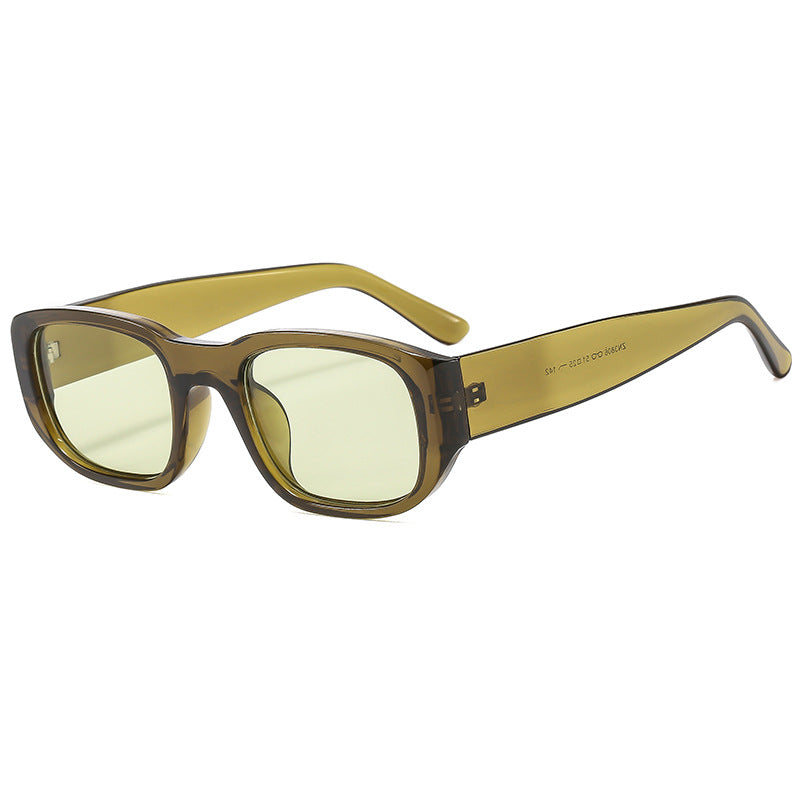 Damen modische Sonnenbrille mit innovativem, rechteckigem Rahmen Brehn