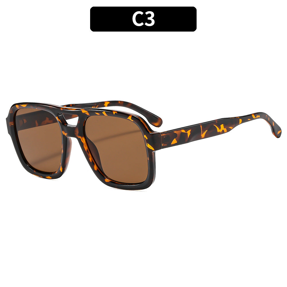 Stylische Übergroße Quadratische Sonnenbrille