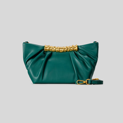 Elegante Leder Falt-Clutch