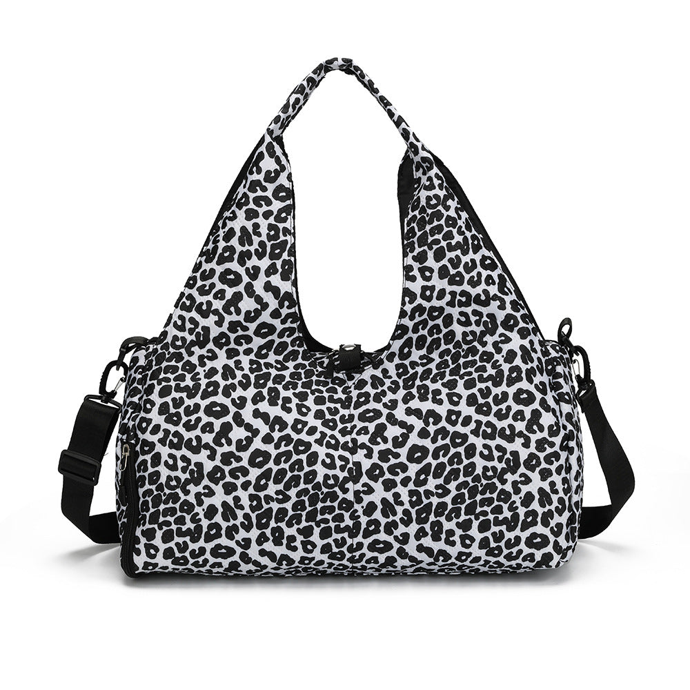 Blumenmuster gesteppte Schultertasche Brehn