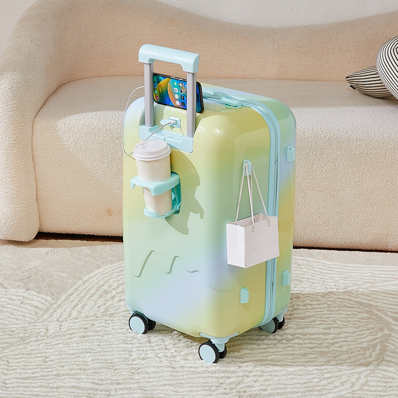 Unisex Kompakt Smart Hartschalen Reisekoffer Brehn