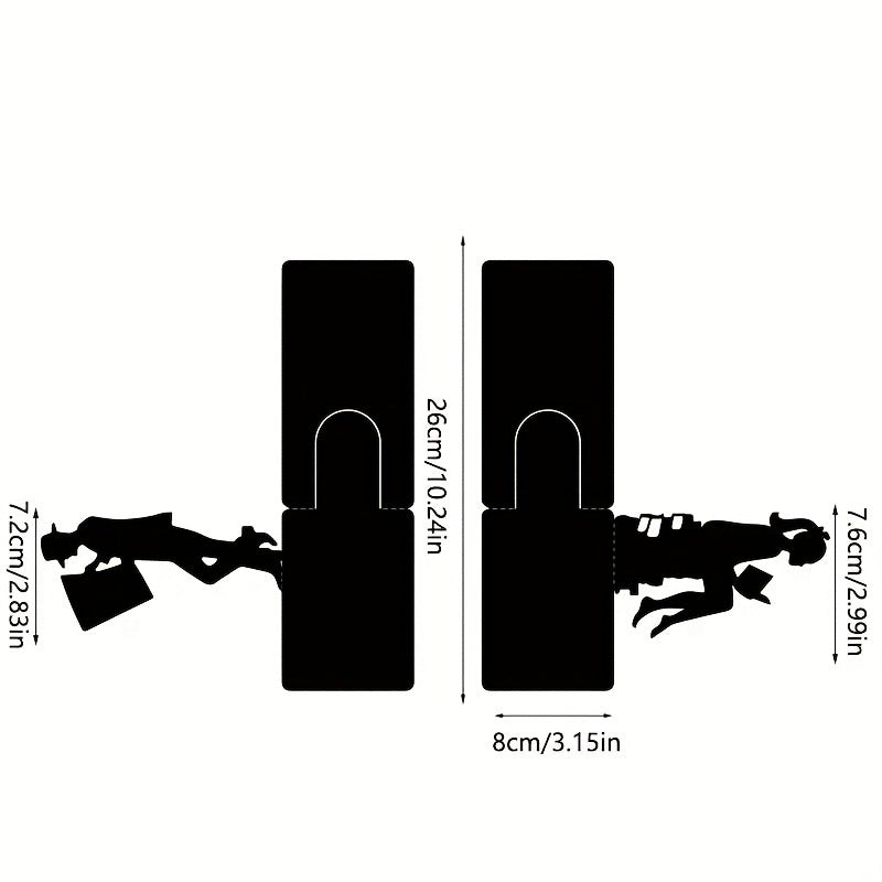 Künstlerische Metallbuchstützen  1789394573