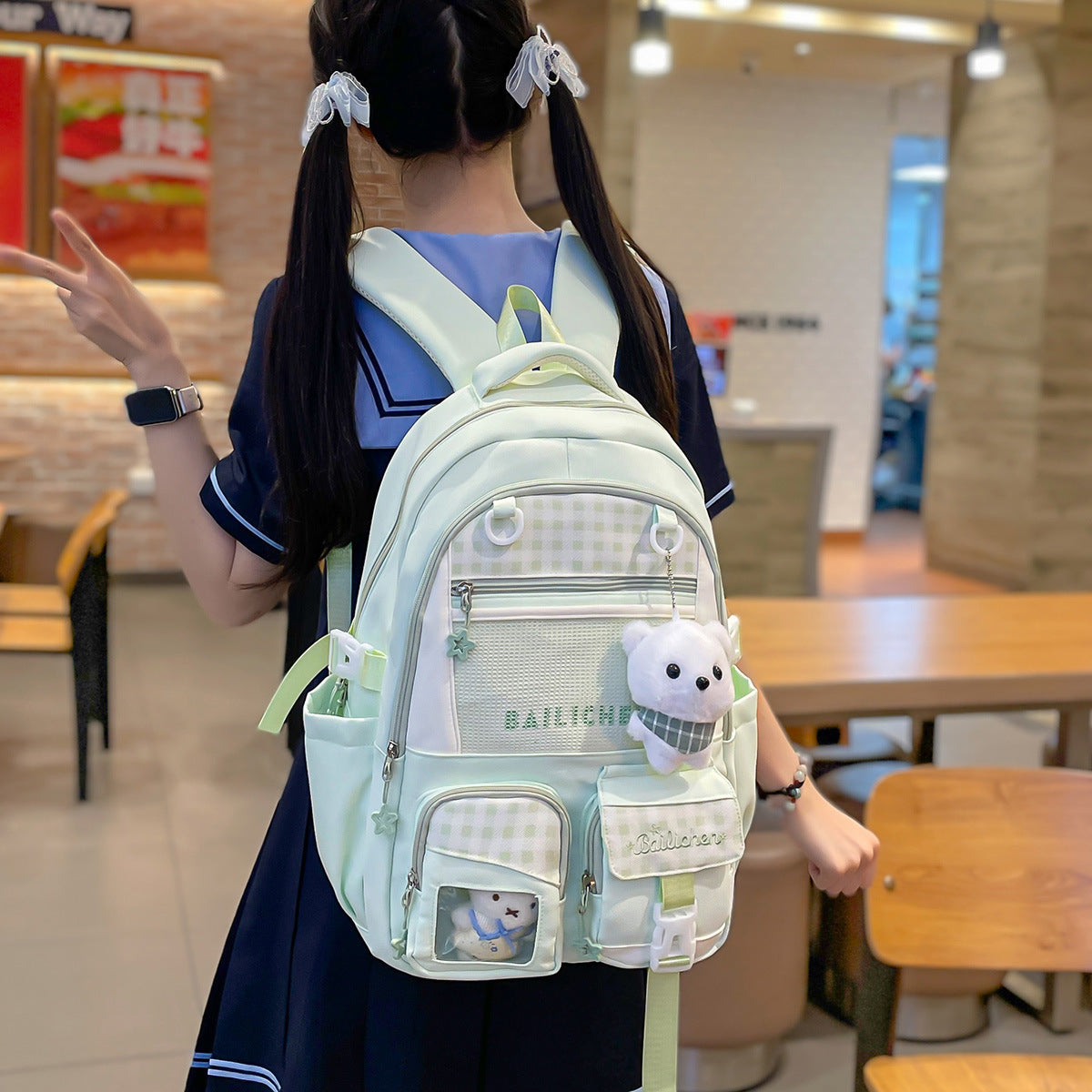 Funktionaler Mehrfach-Taschen Rucksack Brehn
