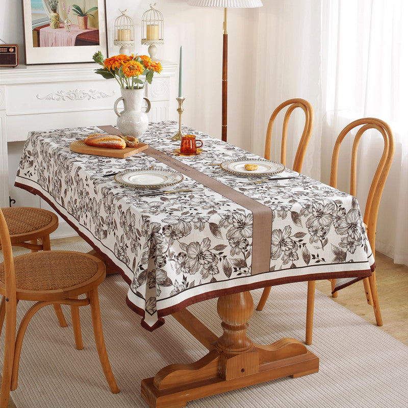 Elegante florale Design-Tischdecke