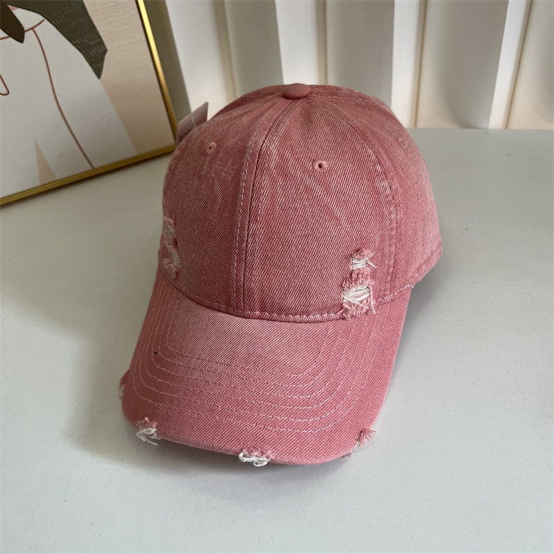 Damen Distressed Denim Baseball Cap Brehn 1784083631