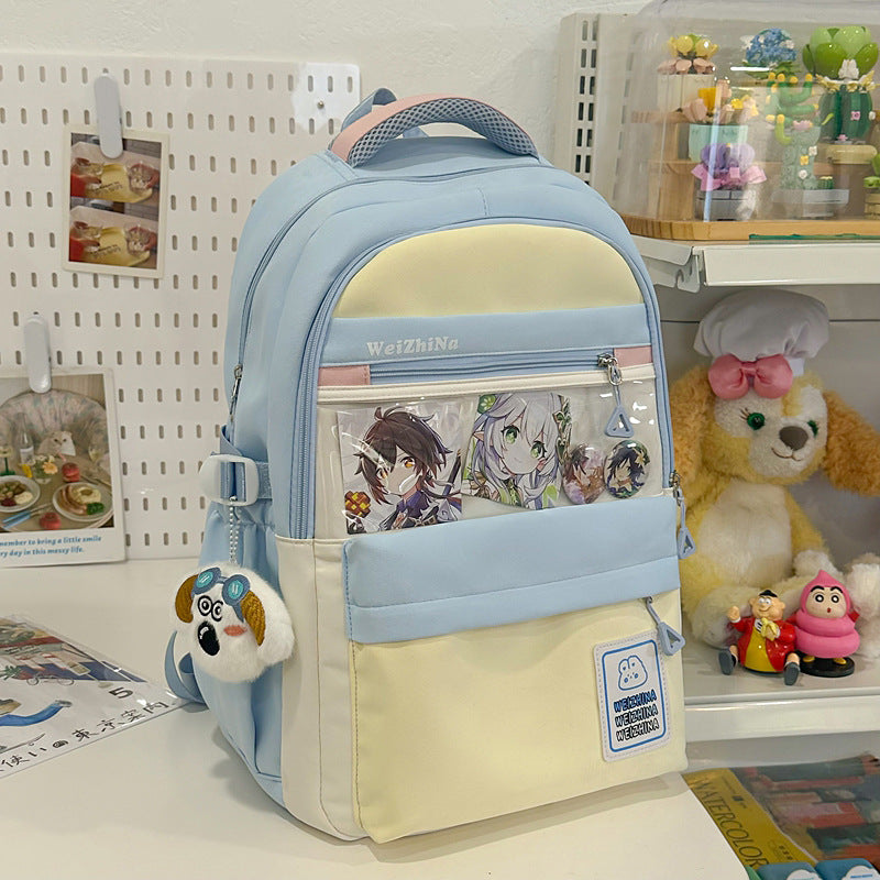 Ästhetischer Graphic Design Schulrucksack