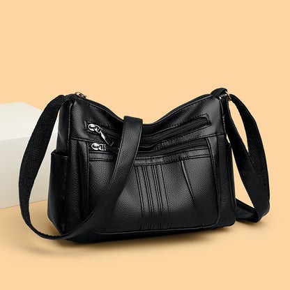 Funktionale Kunstleder-Schultertasche
