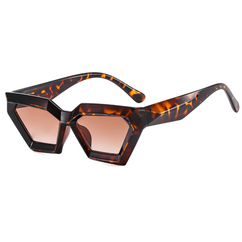 Damen auffällige Sonnenbrille im einzigartigen Hexagon-Design Brehn