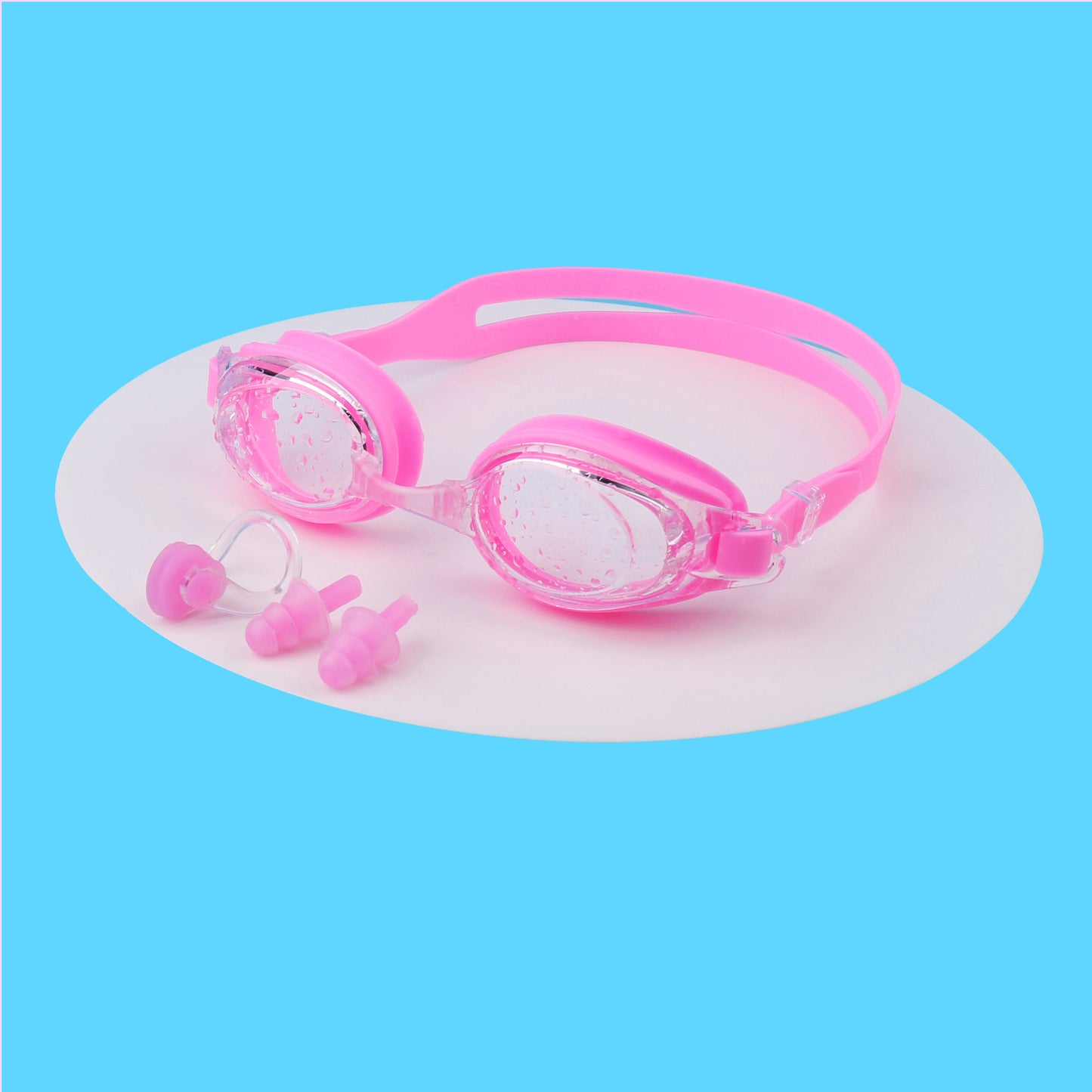 Schwimmbrille mit Integriertem Ohrenschutz und Anti-Beschlag Brehn
