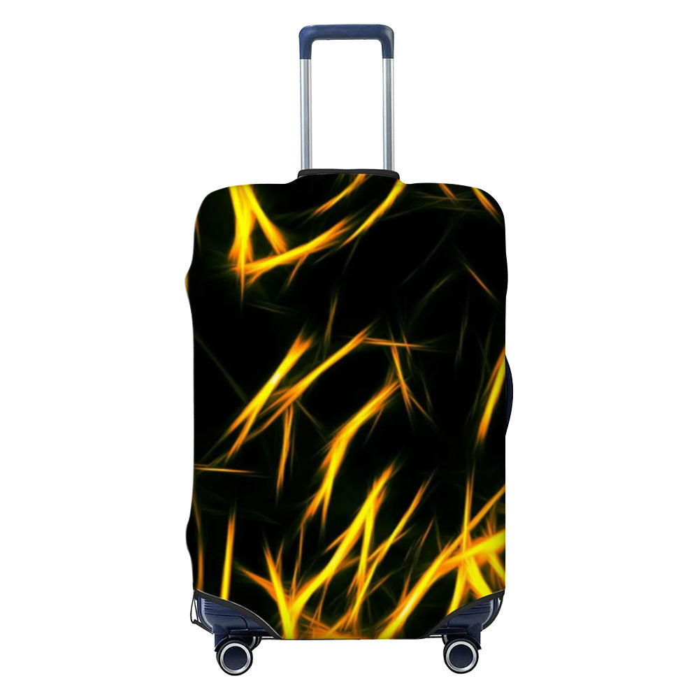 Unisex nan elastische Kofferschutzhülle mit geometrischem Motiv, dehnbarer Polyester-Spandex Bezug, Reißverschlussöffnung und rutschfester Innensicherung für Trolley Brehn