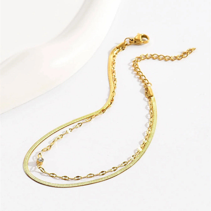 Sleek Minimalist Chain Anklet Brehn