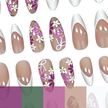 Ausgefallene Florale Nagelkunst Brehn