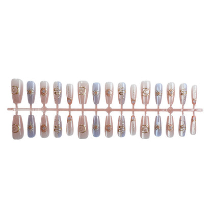 Elegantes Celestial Press-On Nagelkunst Set