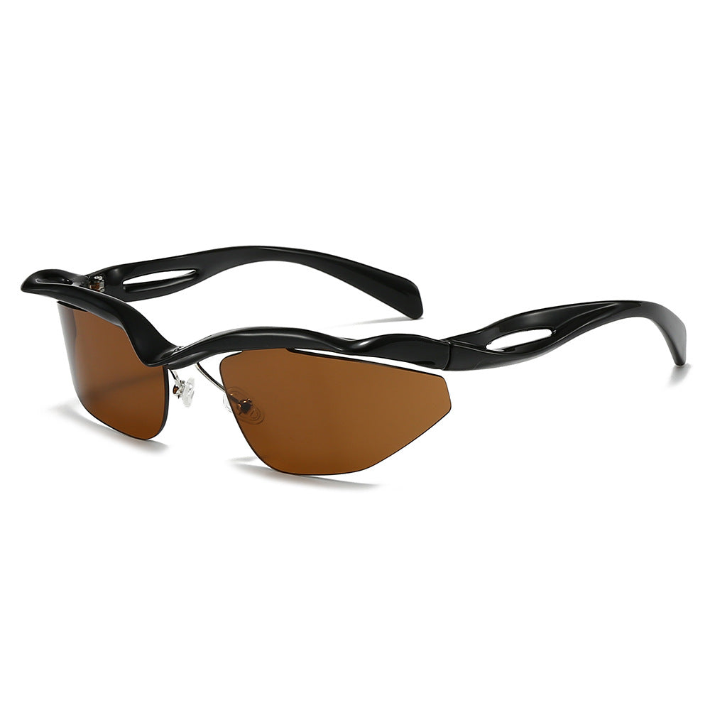 Damen Sportliche Sonnenbrille mit aerodynamischem Rahmen Brehn 1780028486