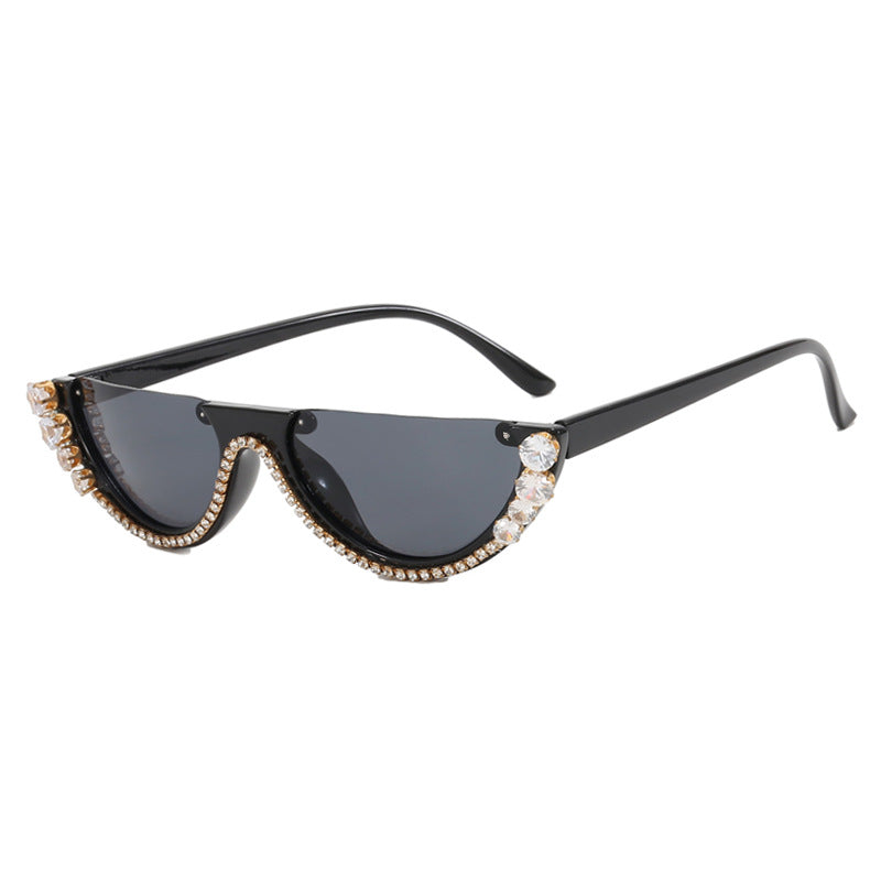 Damen stilvolle Designer-Sonnenbrille mit funkelnden Akzenten Brehn