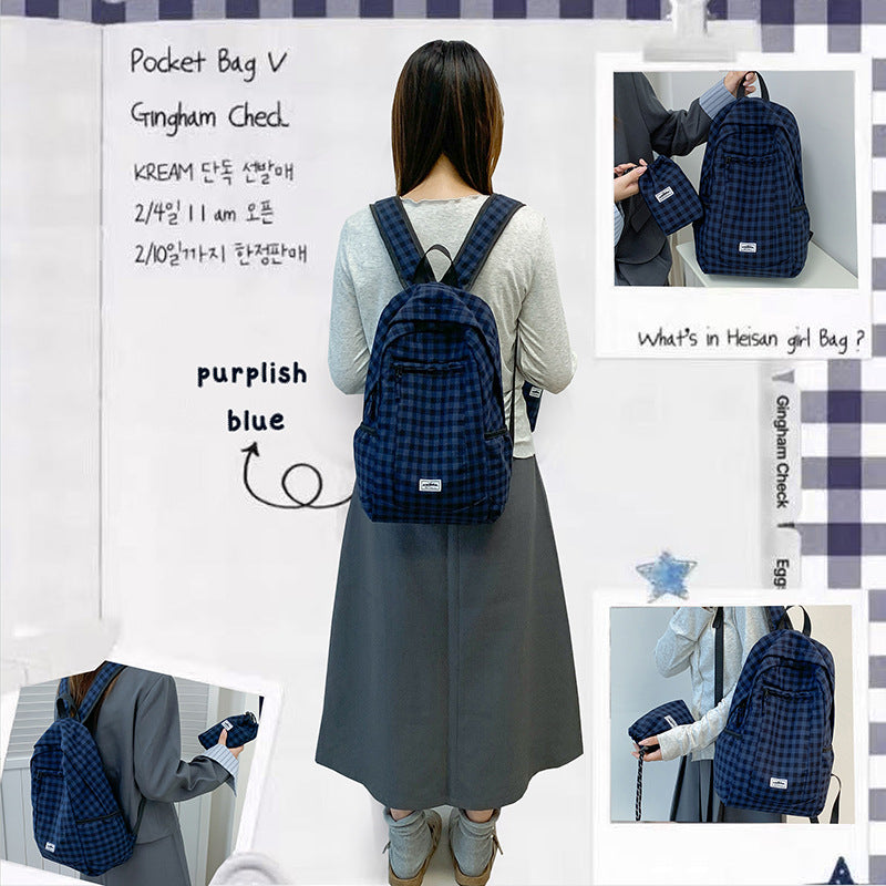 Stylische Karierte Rucksack Brehn
