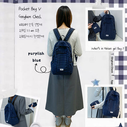 Stylische Karierte Rucksack Brehn