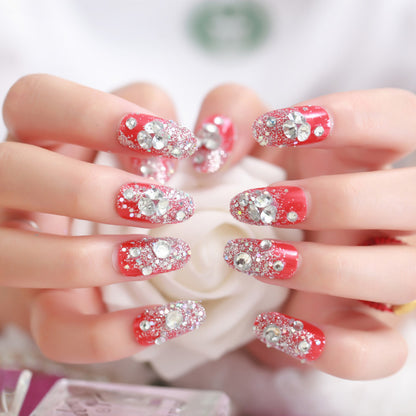 Dekoratives Floral Verziertes Aufklebenägel Set