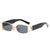 Damen modische Sonnenbrille mit innovativem rechteckigem Design und elegante Metallakzenten Brehn