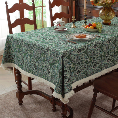Klassische Floral bestickte Tischdecke