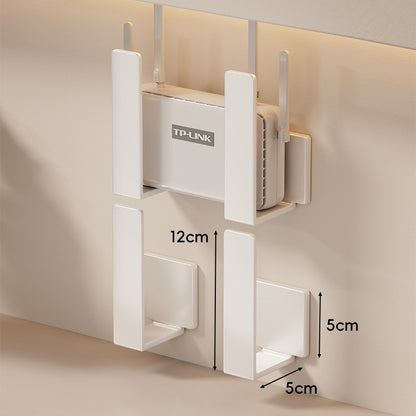 Wandmontierte vertikale Router- und Modemhalterung Satz
