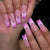 Elegante lange Acryl Press-On-Nagelset mit künstlerischem Ombré-Design Brehn