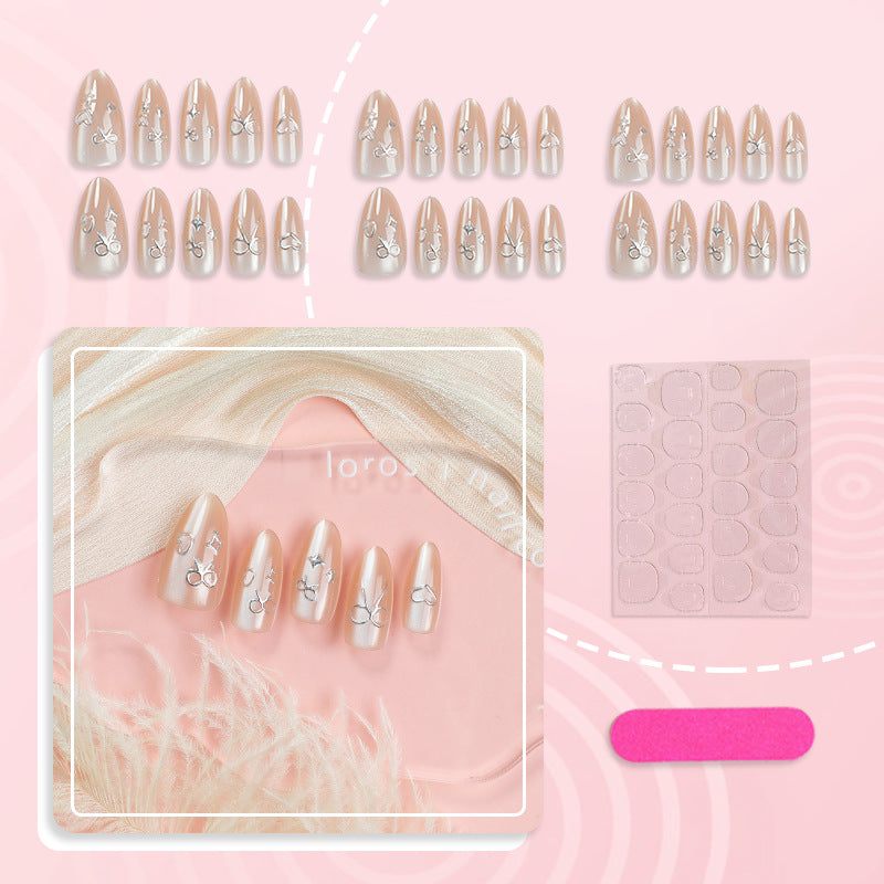 Dekoratives Floral Press-On Nagelset