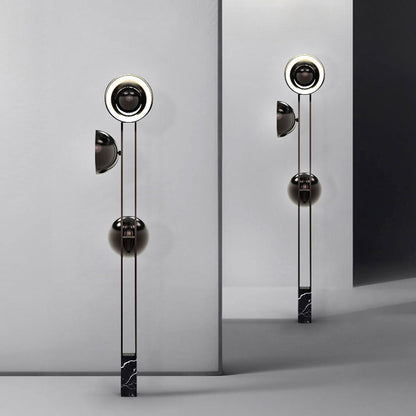 Moderne Stehlampe mit Marmorbasis