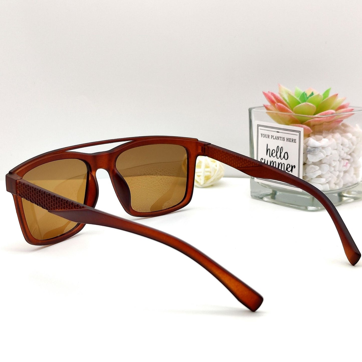 Herren trendige Sonnenbrille mit ergonomischen Rahmen und polarisierten Gläsern Brehn