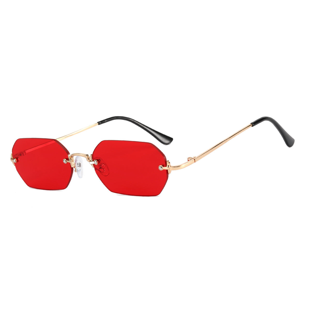 Damen modische Sonnenbrille mit innovativem hexagonalen Design und UV-Schutz Brehn