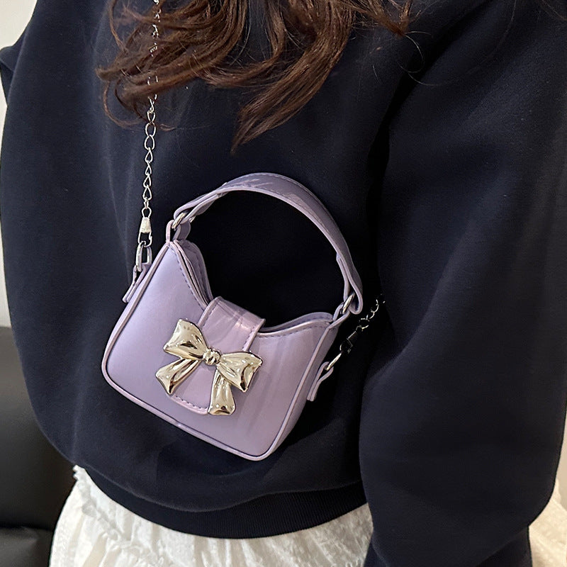 Bow Detail Mini Handtasche